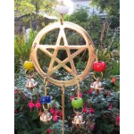 Pentacle Hanging Tibetan Bells Mobile